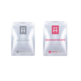 Masque décongestionnant pour 6 traitements à deux composants. Traitement composé de 12 sachets : 6 x Poudre et 6 x Sérum. Les composants sont conditionnés séparément dans des sachets unidoses.