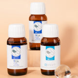 TCA Peel cosmetique 25 % professional -  Aqua, Propylène glycol, Acide trichloracétique, Hydroxyéthylcellulose, Sodium ascrobyl phosphate, Resveratrol, Tetrasodium EDTA, Imidazolidinylurea.
